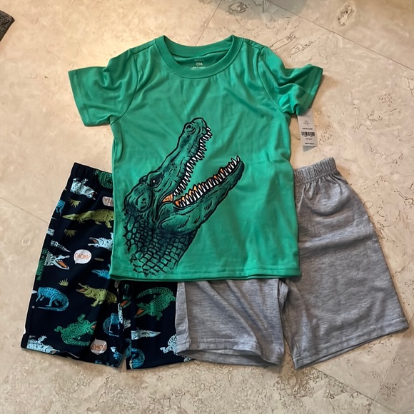 Carter's Other - 💕HP💕NWT! 3-piece boy’s pajamas- one alligator shirt and 2 pairs shorts